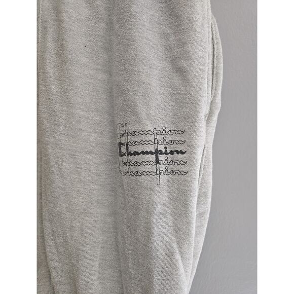 Vtg Champion Gray Reverse Weave Athletic Sports Jogger Sweatpants Men's Medium - Picture 3 of 5